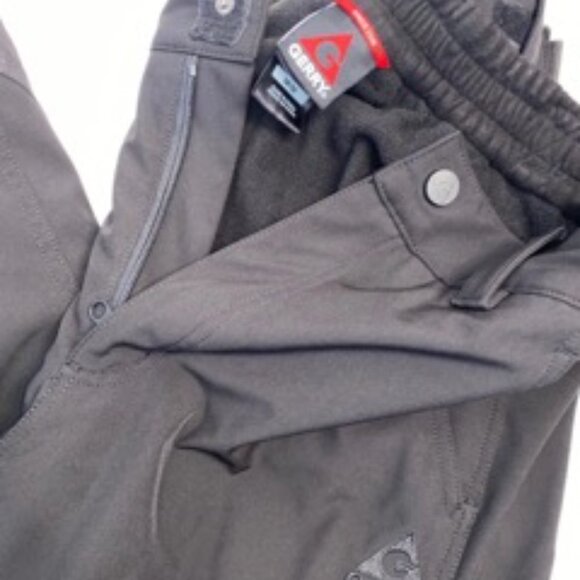 Gerry Men's Water Resistant Fleece Lined 4-Way Stretch Snow Pants, Black, Size M - Picture 6 of 14